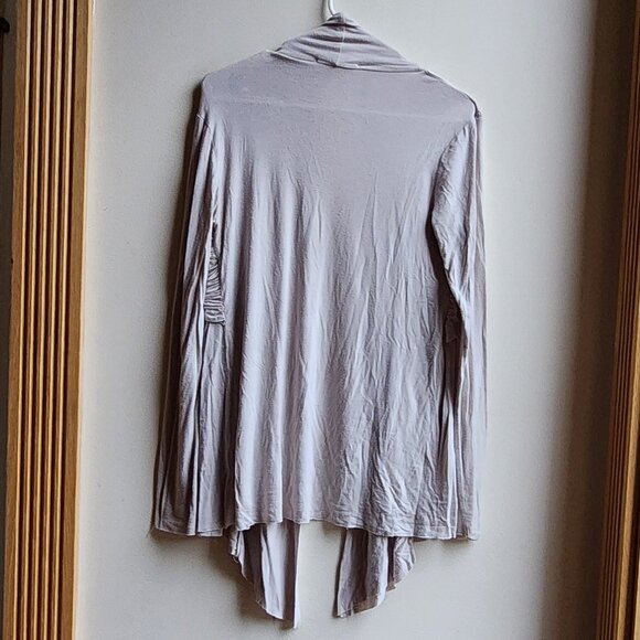 Philosophy Light Gray Open Jersey Cardigan Size Small - Picture 14 of 14